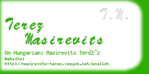 terez masirevits business card